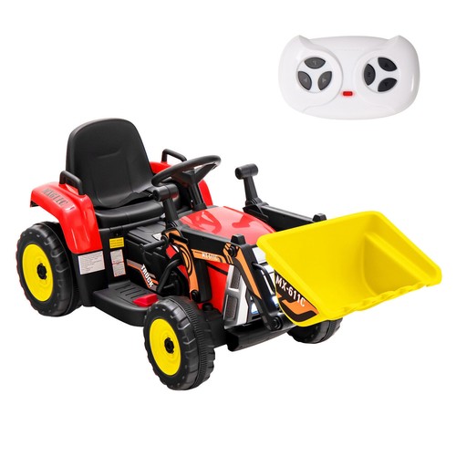 Kids ride excavator - on,