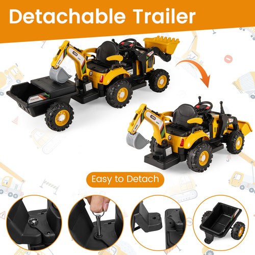 Tractor excavator bulldozer - excavator, &