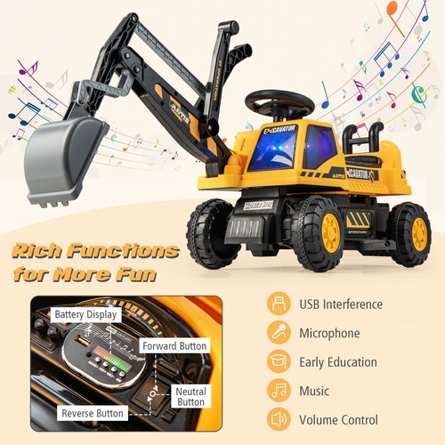 Kids ride excavator toy - kids,