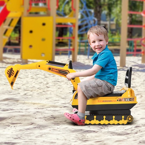Ride excavator toy - on,