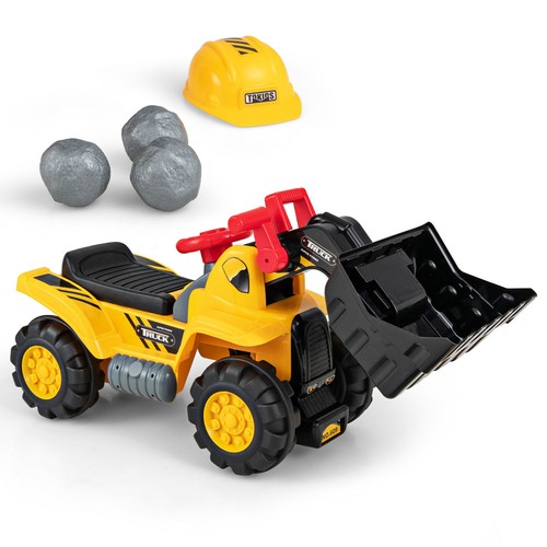 Kids ride excavator - on,
