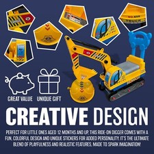 KIDS RIDE ON DIGGER TODDLER