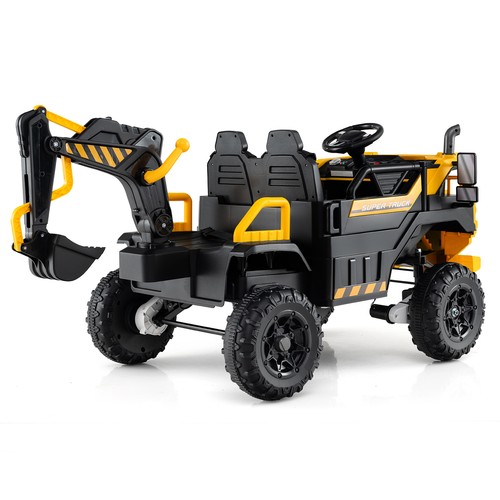 Kids battery powered excavator - kids,