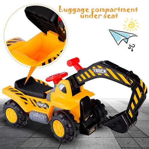 Kids ride excavator toy - ride, on