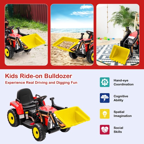Kids ride toy excavator 12v - ride, on