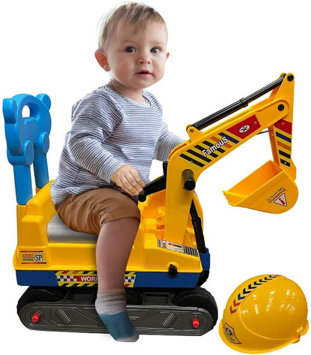 Ride excavator digger - on,