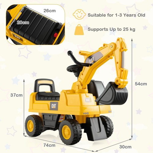 Kids ride excavator toy - kids,